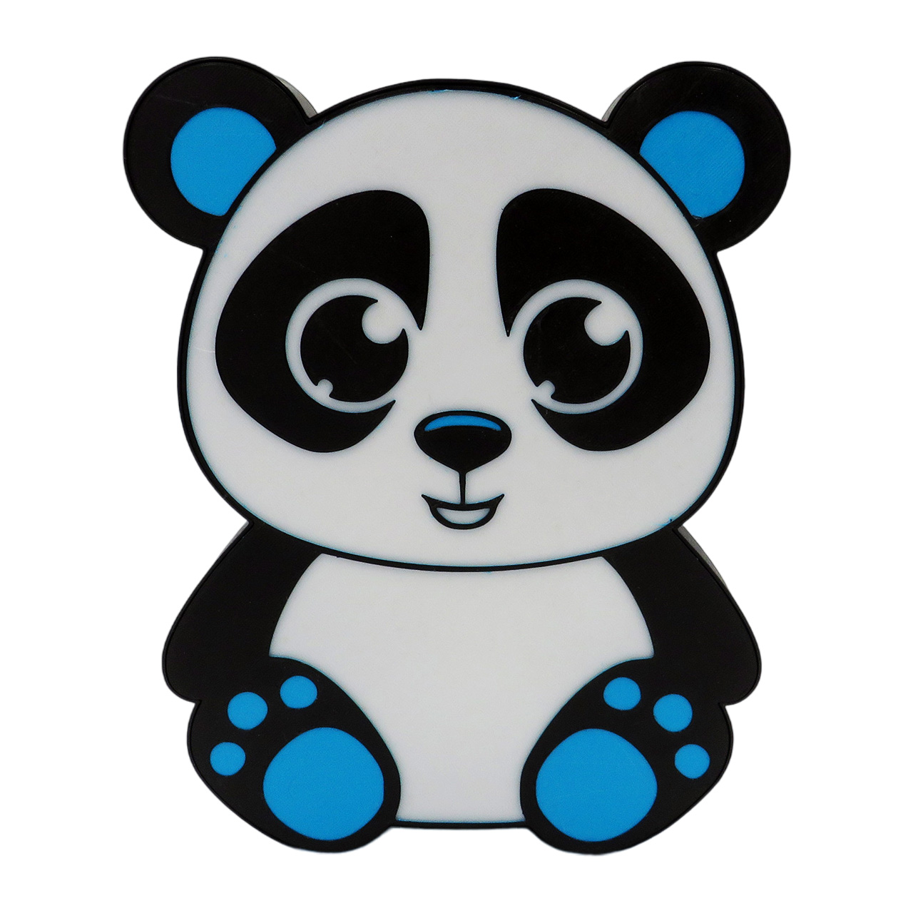 01 Panda melyna LED 3D