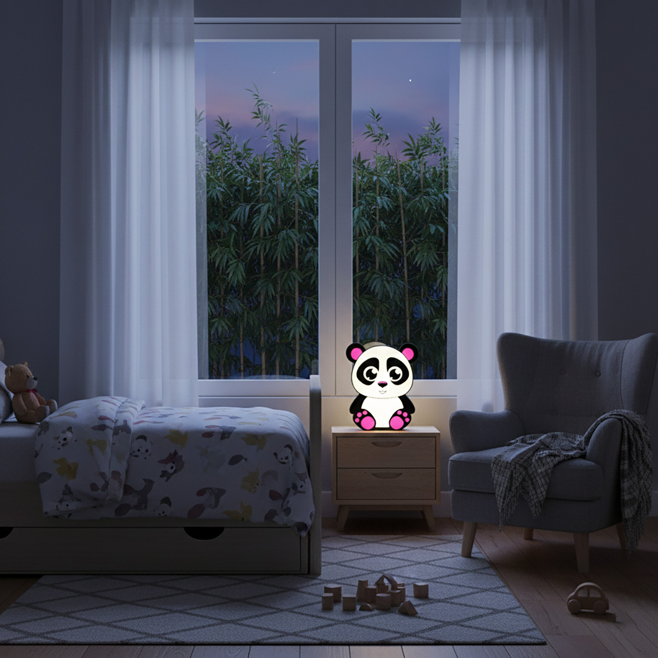 112009-02-3D-Stalinis-LED-Sviestuvas-Panda-Vaikiskas