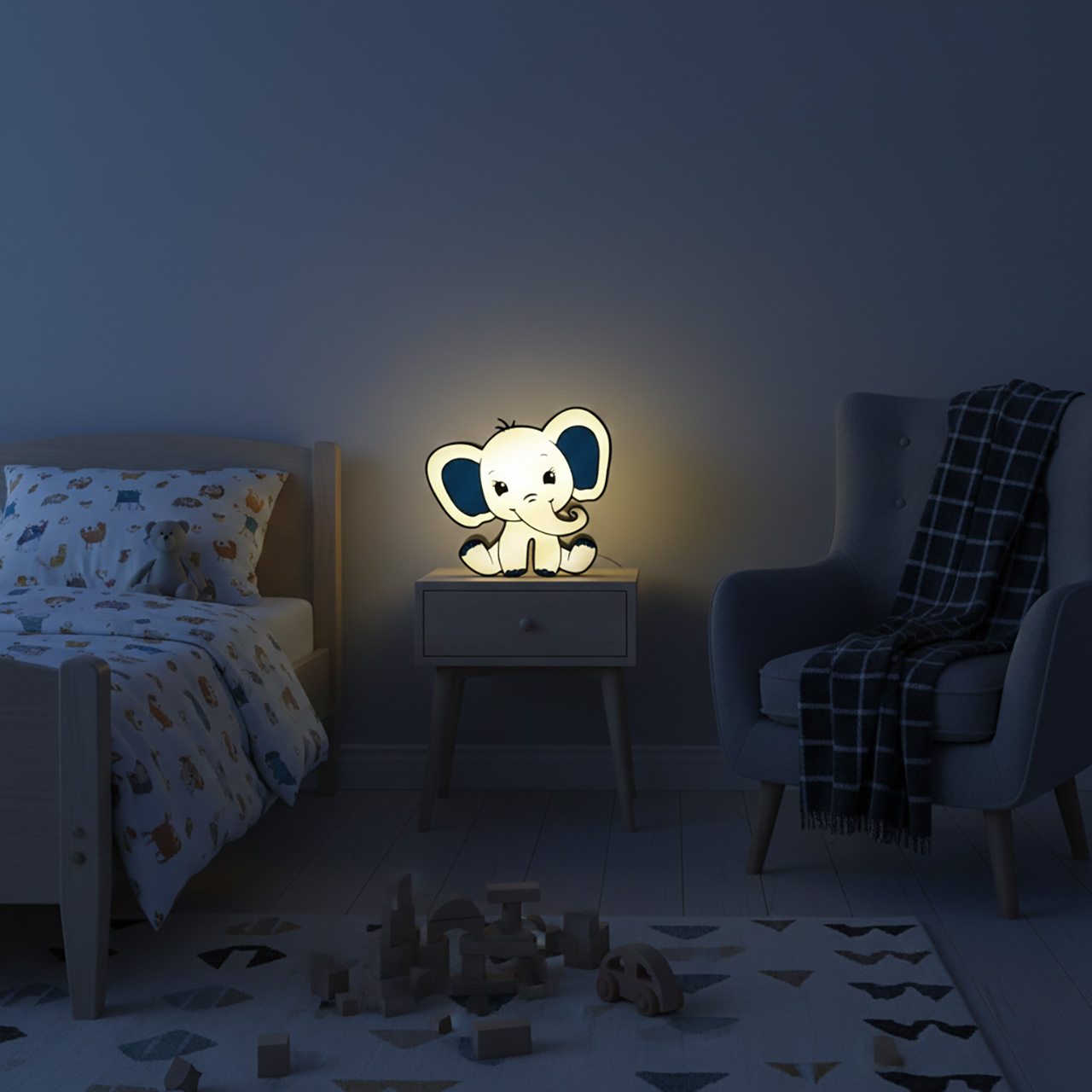 112016-02-3D-Stalinis-LED-Sviestuvas-Drambliukas-Vaikiskas