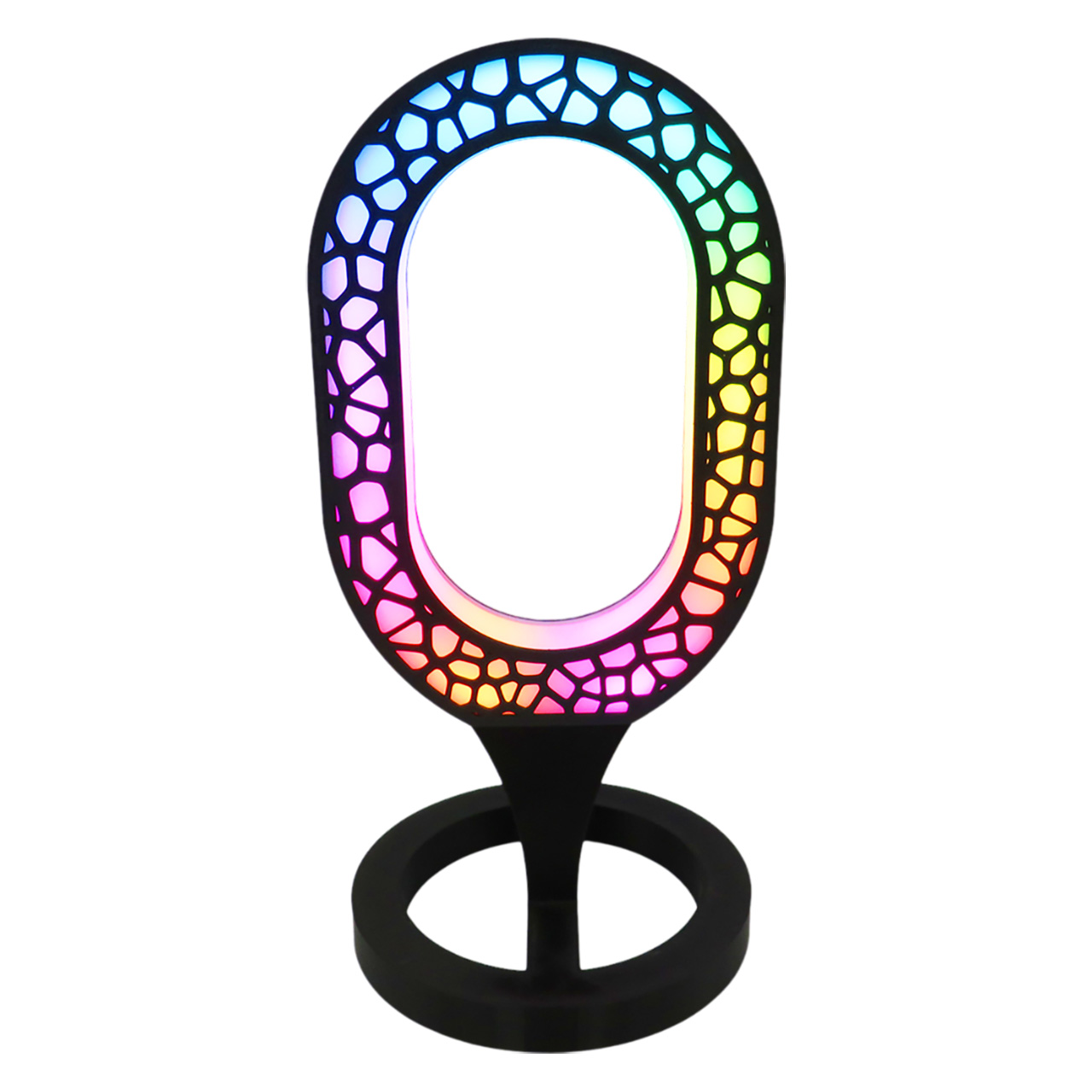 02 stalinis sviestuvas Ovalas RGB LED 3D