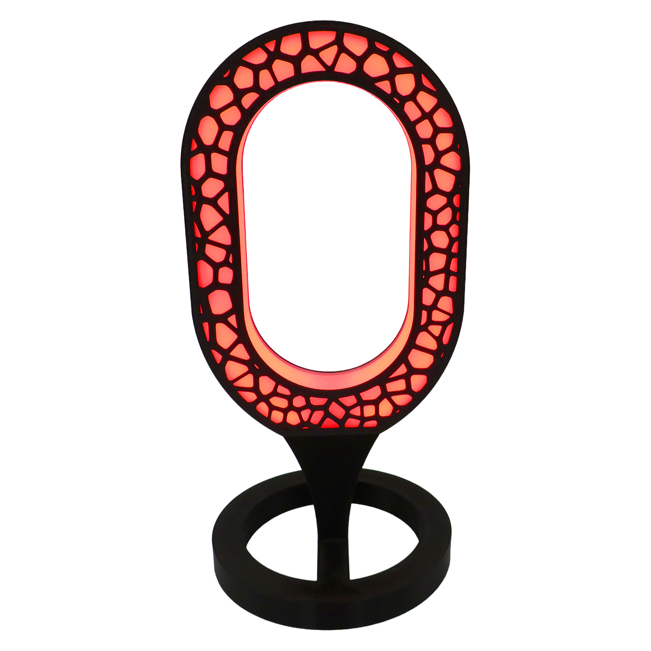 04 stalinis sviestuvas Ovalas RGB LED 3D