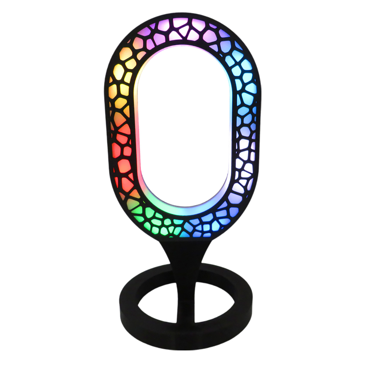 05 stalinis sviestuvas Ovalas RGB LED 3D