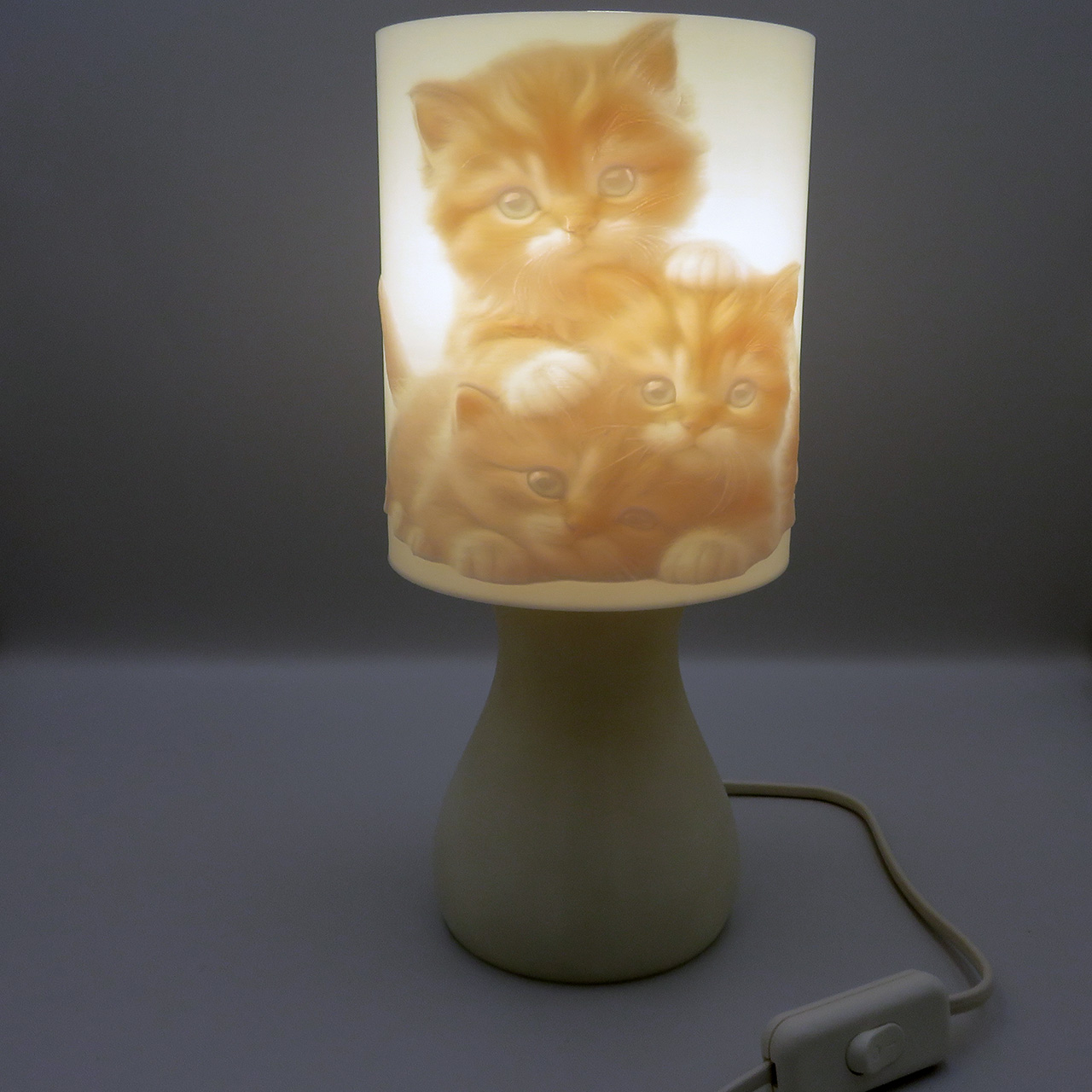 11 Stalinis sviestuvas Kaciukai su piesiniu LED 3D