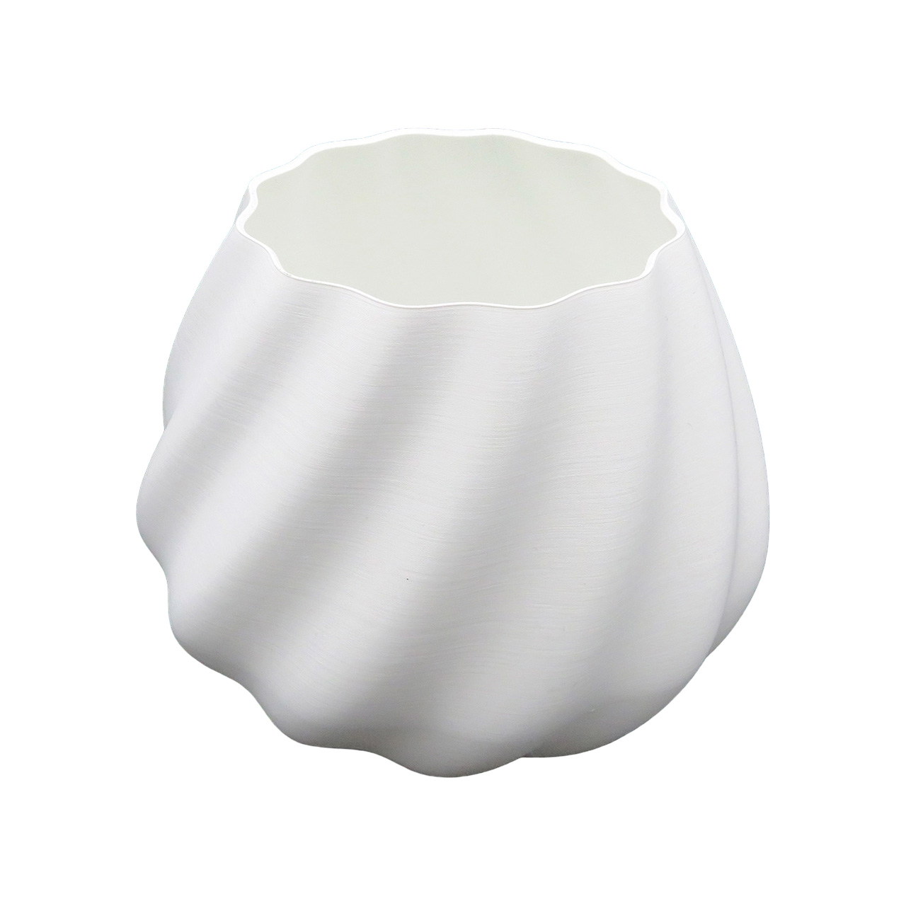 01 Vazonas Banguotas - baltas 22007