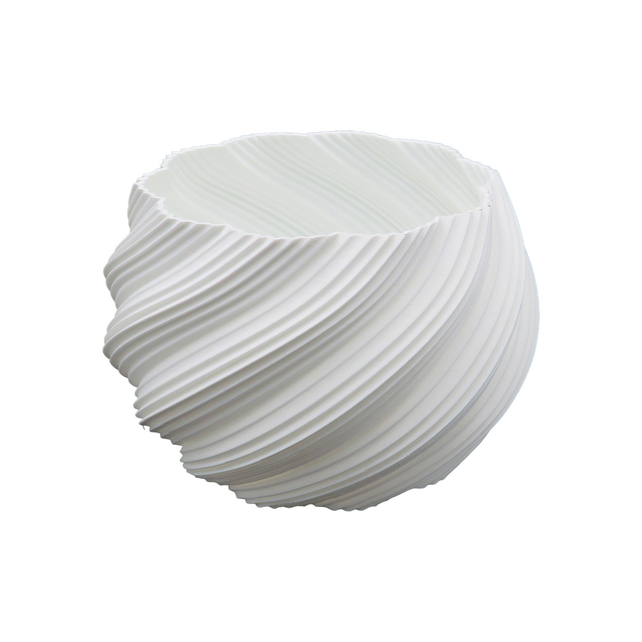 01 Vazonas Briaunuotas - baltas 22005