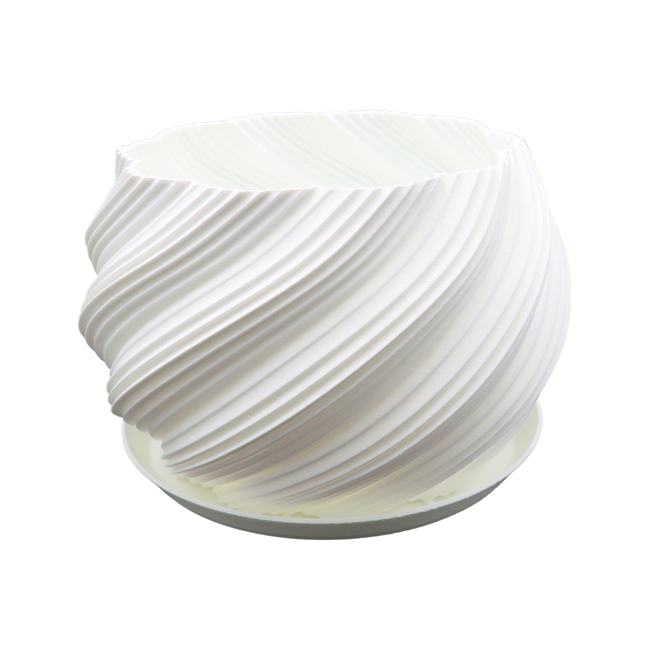 02 Vazonas Briaunuotas - baltas 22005