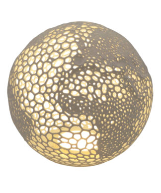 Stalinis LED šviestuvas Žemė, gaublys su ertmėmis