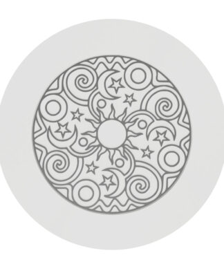 Įmontuojamas/įleidžiamas LED šviestuvas su piešiniu 9W Nr. 12111054
